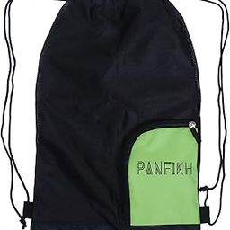 PANFIKH Swimming Equipment Kit Bag for Adults and Kids Drawstring Backpack with Wet Pocket Beach Backpack for Swimming, Gym, and Workout Gear Unisex-Adult Deluxe Ventilator Mesh Equipment Bag-image-18