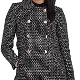 Women's Polyester Blend Mid Thigh A-Line Coat (Ahjkcrgfu73300_Black_Medium-image-1