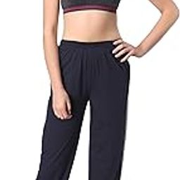 Women's Cotton Track Pants, Joggers for Women, Women�s Leisure Wear, Night Wear Pajama, Grey with Zip Pockets�for Sports Gym Athletic Training Workout-23