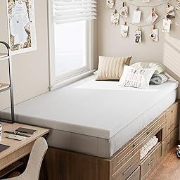 Ferlizer 3" [Twin XL] Mattress Topper, Memory Foam Mattress Topper Twin Extra Long for College Dorm with Ultra Soft Cover & Corner Straps, CertiPUR-US Certified-7
