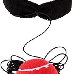 SAZ DEKOR Boxing Punching Training Exercise Fight Tennis Ball with Head Band Red-image-32