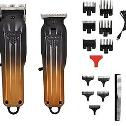 VGR V-646 Professional Rechargeable Hair Clipper Trimmer Set Powder Metallurgic Blade Digital Display 10 Guide Comb Taper Lever Adjustments Clipper & T-cutter 0 Gapped Trimmer Runtime 200 & 120 Min-image-73