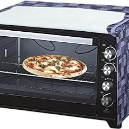 Kuber Industries PVC 3D Check Printed Microwave Oven Cover, Dustproof Machine Protector Cover,20 LTR. (Grey)-HS43KUBMART26032, Standard-15