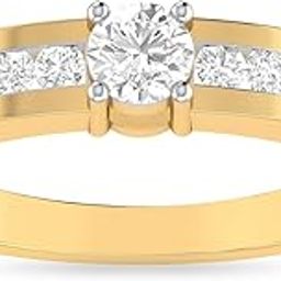 pc jeweller 18k (750) Yellow Gold and Solitaire Ring for Women-picture-28