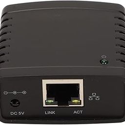 GOWENIC USB Printer Server, Printer Network Sharer, TCP/IP LPR Print Server, Wireless Extender Sharer, 10/100Mbps RJ45 LAN 1 Port USB Ethernet Extension Adapter, 100-240V(#3)-20