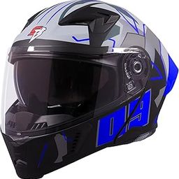 Steelbird SBA-20 09 ISI Certified Flip-Up Graphic Helmet for Men and Women with Inner Chrome Sun Shield-image-75