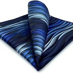 Shlax & Wing Ripple Blue New Men Design Necktie Ties Wedding Graduated Color-image-41