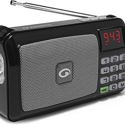 Amkette Pocket FM Radio Portable Multimedia Speaker with Powerful Torch | USB, AUX, and SD Card Input | 12 Hours Playback | External FM Antenna (Black)-image-17