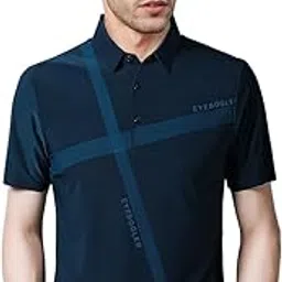 eyebogler Men's Trendy Polo Neck Half Sleeves Printed Regular Fit T-Shirt-picture-14