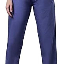 Women's 100% Poplin Cotton Solid Regular Fit Pyjama-image-30