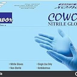 COWOX Surgicals Nitrile Gloves Disposable Powder Free Examination Blue Hand Gloves Food Grade Ce & Fda Approved Small Size- Pack of 100 Pieces, Non-Sterile-28