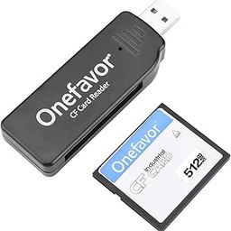 Onefavor CompactFlash Cards Reader, Compact Flash CF Memory Card USB Reader Reader/Writer (with 512MB CF Card)-20