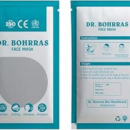 Dr.Bohrras Surgical 3ply Mask Elastic Loop Type 1'S pack INDIVIDUAL or SINGLE Packed for Adult With Meltblown Filter 99.5 % 100's pack Blue Colour for Medical | Pollution | Home | Men | Women ISO CE WHO GMP Certified-24