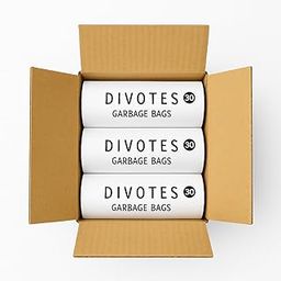 DIVOTES® Medium size Garbage Bags 19x21 Inch – 30 Bags/Roll, 3 Rolls (Total 90 Bags) Dustbin bags black colour for multiple uses-picture-18