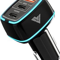 DR VAKU® XENOVOLT 65W Car Charger Fast Charging Triple Port Dual 2X Type C PD PPS + QC 3.0 USB Car Mobile Laptop Adapter for iPhone 16/15/14/13 etc, Samsung All Series, Tablets, & Android Smartphones-3