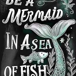MaiYiYi Fish Diamond Painting by Numbers 5D Full Round Diamond Painting Mermaid Crystal Diamond Painting Set for Adult Kids Diamond Painting Dots Art Home Wall Art Decor (40X30 CM)-image-5