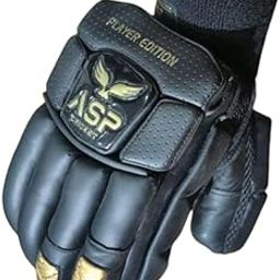 ASP Player's Edition Black Cricket Batting Gloves, Professional Grade-7