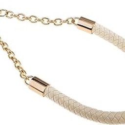 CLUB BOLLYWOOD®Metal PU Leather Braided Bag Strap Handle Bag Chain Replacement 60cm Beige|Clothing, Shoes & Accessories | Womens Handbags & Bags | Handbag Accessories|1 Piece Hand Strap-55