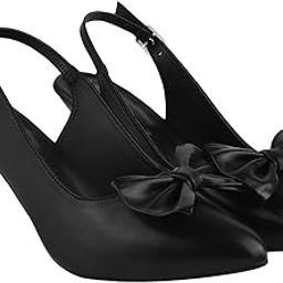 Pointed Toe and Bow Detailed Pumps for Women & Girls-28