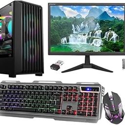 MegaDesk All-in-One Desktop Pc Set, i5 7th Gen, 32 GB RAM, 1TB SSD, 19" HD LED Monitor, RGB Keyboard & Mouse, WiFi, Windows 11 Pro, MS Office (32-1TB)-10