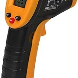 RCSP Digital Laser Infrared Thermometer Gun, Non-Contact Temperature Scanner, -50°C to -550°C (-58°F to 1022°F) IR Thermometer for Industrial, Kitchen Cooking, Ovens Black and Orange-9