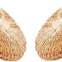 Natural Vetiver Bath Scrubber – Natural Vettiver Root (Khus) Stress Relief Body Cooler and Fragrance Pack of 2-image-26