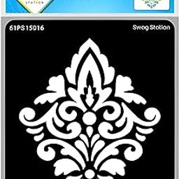SWAGSTATION Layered Stencil for Art and Craft Indian Motif 6x6 Inches Stencil for Painting - Reusable Template Embossing, Home Decoration, Wall Painting, Art Journal, Stencils for Fabric Painting-picture-18