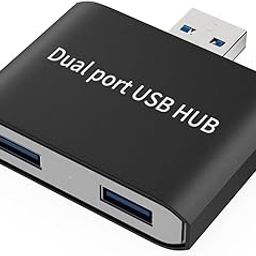 USB Hub,USB Splitter 1 in 2 Out Adapter, Double USB 3.0 Hub for Laptop,Xbox PC, MAC, Mac Book, Tablet, Tab, Console, Printer, Camera(Data and for Charging but Wouldn't Work with CarPlay (2 Port)-image-13