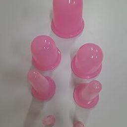 ACS ACM Pink Solar Powered Cupping Therapy Sets, Silicone Anti Cellulite Cup, Vacuum Suction Massage Cups, Facial Cupping Sets, Body and Face Massager for Adults (Home Use, Pink) - 7 Pieces-image-5