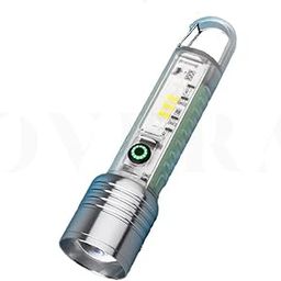 overa Powerful Torches LED Super Bright Rechargeable with Red Blue UV Light - Mini Pocket Torch 8 Modes Multifunctional Zoomable Flashlight for Emergency, Outdoor Camping Hiking Gift.-36