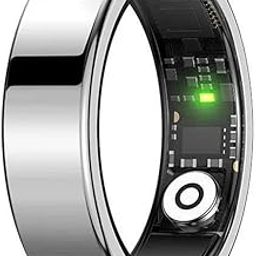GUAIZHUREN Smart Ring Health Tracker for Women Men, Sleep Tracker Ring with Heart Rate, Fitness Ring for Activity Monitoring/Steps/Calories, Health Rings for iOS & Android (Silver, #7)-picture-2