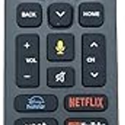 Voice Control Replacement Remote Compatible for Jio Fiber Set Top Box Remote with Voot, Netflix, YouTube, Hotstar Hotkeys (Please Match Old Before Order),Black-1