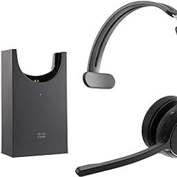 Cisco Headset 721, Wireless Single On-Ear Bluetooth Headphones, Webex Button, USB-A HD Bluetooth Adapter, Soft Case, Charging Stand, Carbon Black, 1-Year Limited Liability Warranty(HS-WL-721-BUNAS-C)-image-70