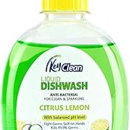 Key Clean Natural Liquid Dishwash 250ml | Citrus Lemon Fragrance | 100% Ecofriendly-Tough Grease Removal Antibacterial Formula | Leaves No Residue | Non-Toxic & Skin Safe-image-40