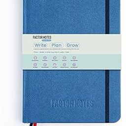 Factor Notes Life Planner: 12 Months Undated|Productivity Stickers|Habit Tracker|Hardbound (Blue)-image-18