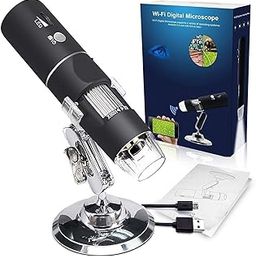 VIBOTON WiFi Digital Microscope,50X-1000X Handheld Digital Zoom Microscope Endoscope Magnifier HD 2MP 8 LED for Android and iOS Smartphone, iPhone, Samsung, Tablet, Windows PC (Black)-10