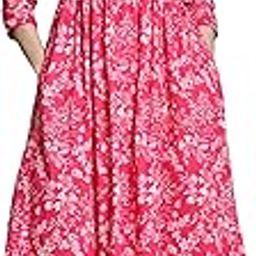 Rajnandini Women's Pure Cotton Jaipuri Printed Western Dress (JOPLJPR346-48-P)-image-87