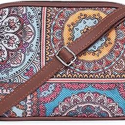 Sling Bag | Crossbody Bags for Women | Women's Handbags | Stylish | Vegan Leather Evening Bag | Travel & Office Use | Purse and Wallet | Multicolor Mandala Print-5