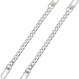 IMMIJWELL Bag Strap Extender 2Pcs 7.9 Inch Short Purse Chain Strap Replacement for Shoulder Cross Body Bag Handbag Crafts (20 cm, Silver)-image-85
