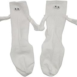 Casual Socks Soft Cartoon Decorative Jogging Breathable Home Couple Socks With Magnetic White-image-20