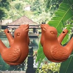 Kishore Collections® Clay Bird Water Whistle - Set of 4-14