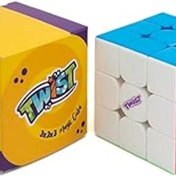 Cubelelo Twist 3x3 Speedcube | Stickerless Cube for Kids & Adults | Magic Speedy Stress Buster Brainstorming Puzzle Multicolor Design-6