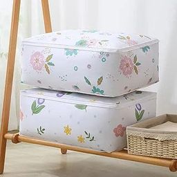 Organizer, Moisture Proof Mildew Proof Dust Proof Bags, for Storing Quilts Coats, Jackets Home Use Pillows, Blankets Underbed Storage Bag (58 * 40*22 CM), peva -poly ethylene_vinyl_acetate-25