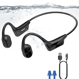ANOUV Bone Conduction Headphone Wireless Headphone Built-in 64GB MP3, IPX8 Waterproof Swimming Open Ear Headphones with Mic,Bluetooth 5.3 Sports Earphone Black-image-28