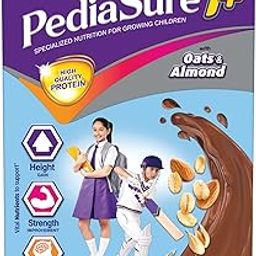 Pediasure 7+ Specialized Nutrition Drink Powder 400g, Premium Chocolate Flavour with Oats & Almonds , Scientifically Designed Nutrition for Growing Children, Supports Height Gain, Muscle Strength &Brain Development-13