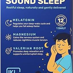 Sound Sleep Patch with Melatonin, Magnesium & Valerian Root Supplement | Natural Sleep Aid with Nutrition | Non-Habit Forming | Easy to Use | Wake Up Fresh | 12 Transdermal Patches-image-57