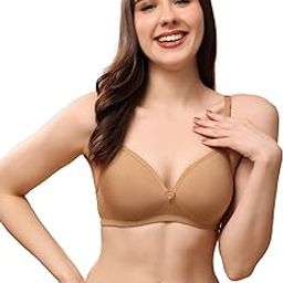Women's Convertible-Straps T-Shirt Bra Lightly Padded & Non-Wired Medium Coverage Bra-image-1
