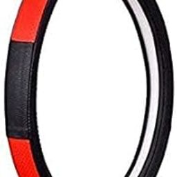 Universal Hub- Ring Type (Gold Black Red) Car Steering Wheel Cover for I20 Elite-image-57