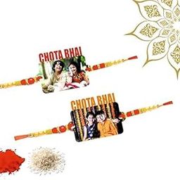 Mahajan Creation Personalized Chota Bhai MDF Rakhi with Photo | Customized 'CHOTA BHAI' Rakhi for Brother | Unique Raksha Bandhan Gift-image-92