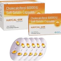 Haycal-60K Vitamin D3 Capsule (Vitamin D3-Cholecalciferol) for Women & Men For Strong Bones, Muscles, Immune System - 20 Capsules-image-8
